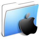 Aqua Smooth Folder Apple icon